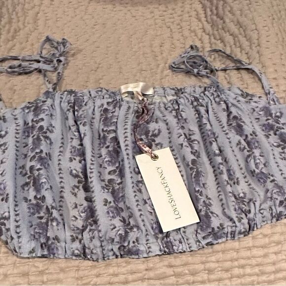 💕Love shack fancy💕 - floral crop top in XL $225 ✨NWT✨ - Picture 7 of 7